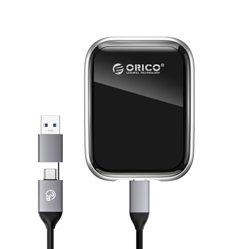 ORICO 1TB SSD Externo hasta 2000MB/s Unidad de Estado sólido portátil, USB 3.2 Gen 2×2 20Gbps con 2 en 1 Cable USB C, Compatible con Macbook, iPad, iPhone 15 A20