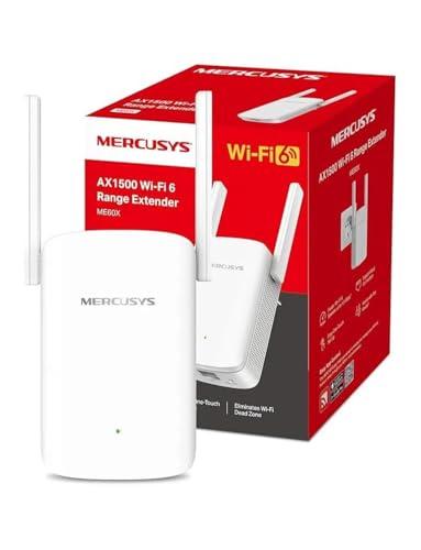 25% DESCUENTO Mercusys ME60X Extensor de Rango Wi Fi 6 AX1500, Doble Banda 2.4GHz 300Mbps y 5GHz 1201Mbps, Conexión Gigabit Ethernet, Fácil Configuración con WPS, Compatible con EasyMesh