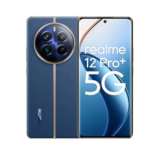 30% DESCUENTO realme Teléfono Móvil 12 Pro+ 5G 8 + 256GB, Cámara periscopio para retratos, Sony IMX890 con OIS, Procesador Snapdragon 7s de 2ª generación 5G, Pantalla de visión curva de 120Hz, Submarine Blue