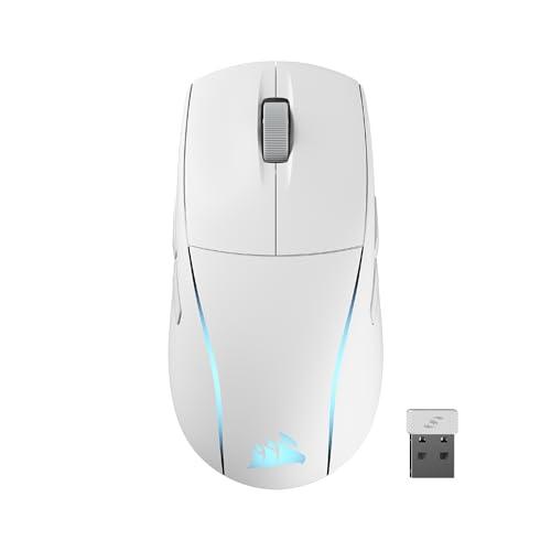 63% DESCUENTO Corsair M75 Wireless RGB Ratón para Juegos Ligero FPS – 26.000 PPP – Botones Laterales Intercambiables – Compatible con iCUE – PC – Blanco