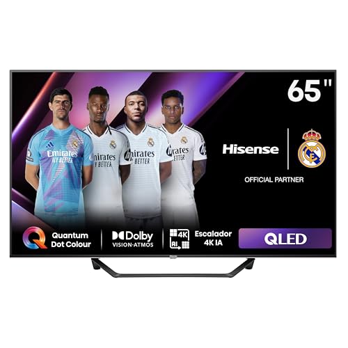 43% DESCUENTO Hisense 65A7NQ QLED Smart TV, 65 Pulgadas, con Quantum Dot Colour, 60Hz VRR 120 fps, Dolby Vision, Bluetooth&HDMI, Compartir en el televisor, Alexa Built in (Nuevo 2024)