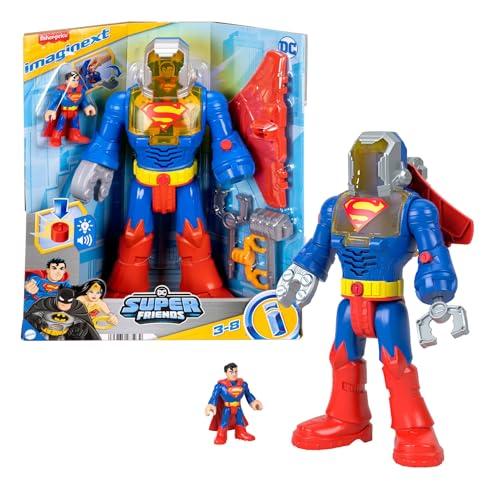 29% DESCUENTO Fisher Price Imaginext DC Super Friends Superman Juguete, figura y exotraje de robot de 30,5cm con luces y sonidos, para niños y niñas a partir de 3 años, JCT47