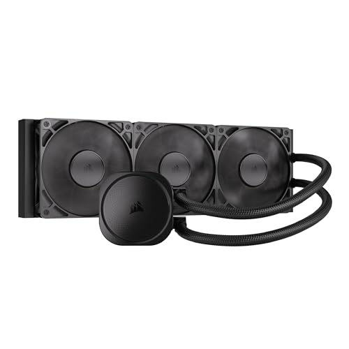 CORSAIR Nautilus 360 RS Refrigeración Líquida de CPU – 360mm AIO – Bajo Nivel de Ruido – Conexión Directa a la Placa Base – Intel LGA 1851/1700, AMD AM5/AM4 – 3X RS120 Ventiladores Incluidos – Negro