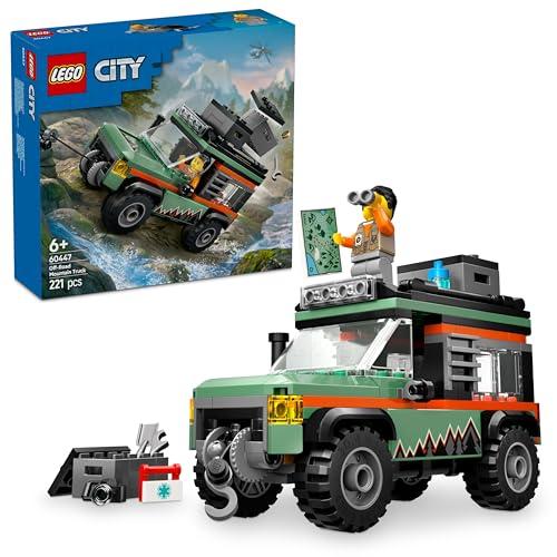 27% DESCUENTO LEGO City Todoterreno 4×4 de Montaña Vehículo de Construcción de Juguete con Accesorios como Cámara y Linterna y Minifigura, Regalo de Cumpleaños para Niños y Niñas de 6 Años o Más 60447