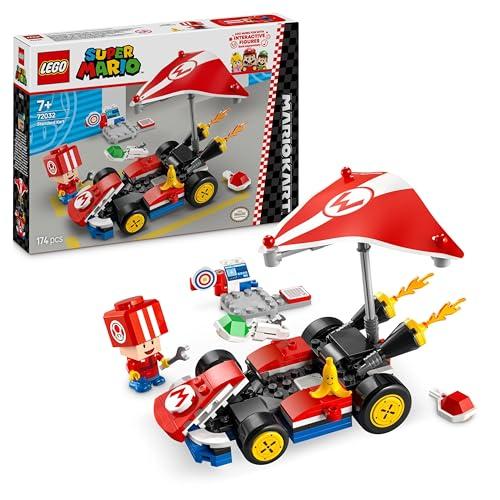 25% DESCUENTO LEGO Super Mario: Mario Kart: Kart Estándar Coche de Carreras de Juguete, Juego Infantil para Colección del Videojuego Nintendo, Figura de Toad, Regalo Gamer para Niños y Niñas de 7 Años o Más 72032