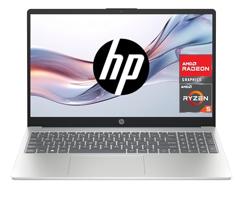 HP 15 fc0147ns   Ordenador portátil de 15.6″ FHD (AMD Ryzen 5 7520U, 16 GB RAM, 1TB SSD, AMD Radeon Graphics, Sin Sistema operativo) Plata y Azul   Teclado QWERTY Español