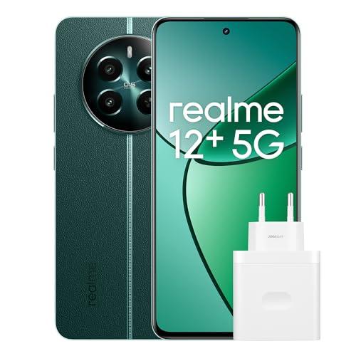 realme 12+ Teléfono Móvil 5G, 8+256GB, Cámara para Retratos Sony LYT 600 OIS, Pantalla AMOLED ultrafluida de 120 Hz, Conjunto de Chips Dimensity 7050 5G, 5000 mAh, NFC, Verde, Exclusivo de Amazon