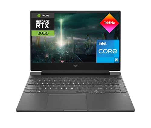 HP Victus 15 fa2002ns Ordenador portátil Gaming de 15.6″ FHD (Intel Core i5 13420H, 16GB RAM, 512GB SSD, NVIDIA GeForce RTX 3050, FreeDOS) Black Teclado QWERTY Español