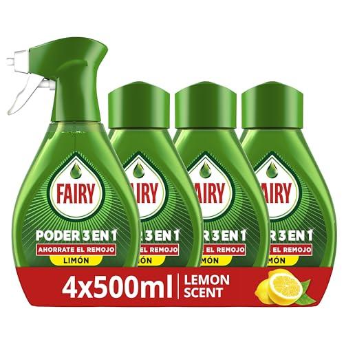 35% DESCUENTO Fairy Poder Sin Remojo Limón Spray Recambio, Vajilla y Cocina, Antigrasa, 2000ml