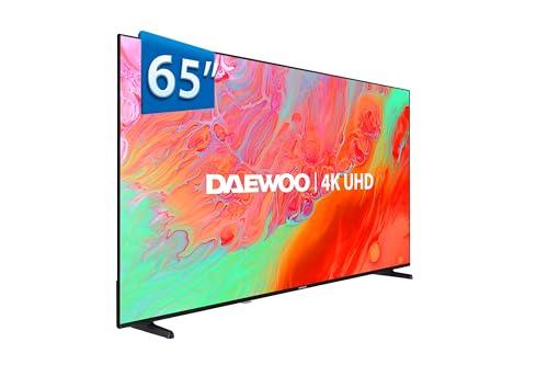 25% DESCUENTO Daewoo 65DM65UV Smart TV 4K UHD 65 Pulgadas, sin Marcos, HDR10, Dolby Audio, Compatible con Asistente de Voz Alexa y Google