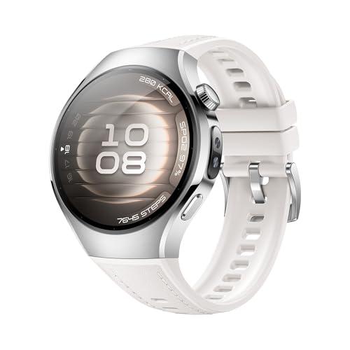 HUAWEI Watch 5, 42mm Smartwatches, Multi Sensor Revolucionario X Tap, SpO2 con la Yema del Dedo, Health Glance, ECG, HRV, eSIM, Dos Modos de Batería hasta 7 Días, Android & iOS, Blanco