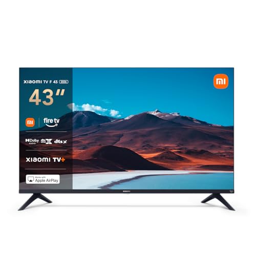Xiaomi TV F 43 2026, 43 Pulgadas (109 cm), 4K UHD, Smart, Fire, HDR10, MEMC, Control por Voz con Alexa, 2GB Plus32GB, Compatible con Apple AirPlay, Plus, Color Negro