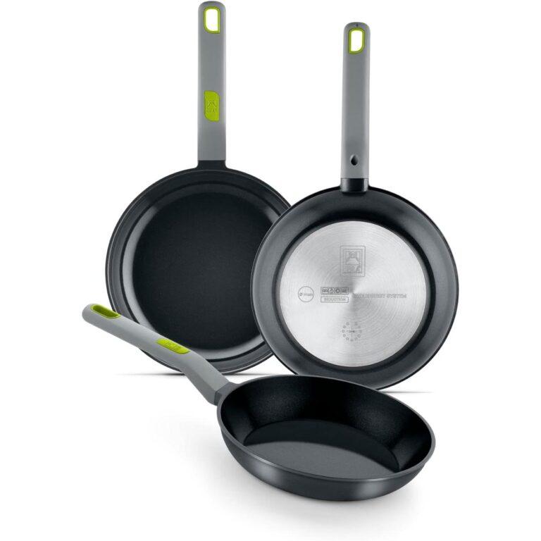 BRA – Set Sartenes Life, Lote 20, 24 y 28 cm, Aluminio Fundido 100% Reciclado, Antiadherente, Cerámico Reforzado sin PFOA sin PTFE, Todo Tipo de Cocinas e Inducción | Miravia