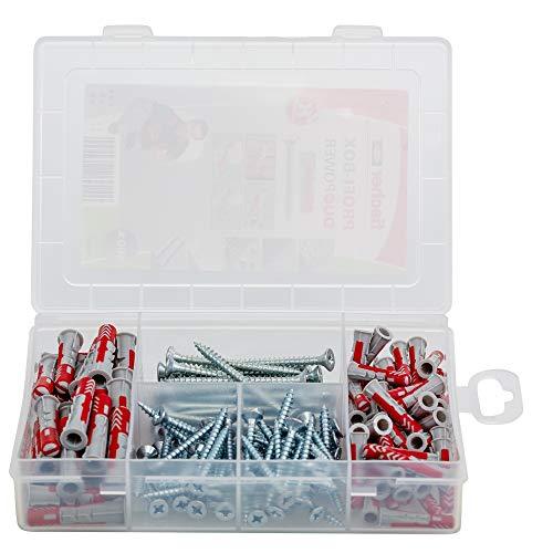 73% DESCUENTO fischer Maletin Uni Duopower 6/8 plus Tornillos 538622, Neutro, 160 uds