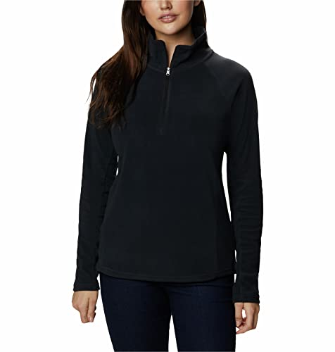 46% DESCUENTO Columbia Mujer Forro polar con media cremallera, Black, M