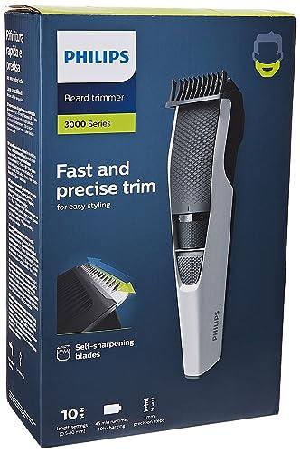 58% DESCUENTO Philips Beardtrimmer Serie 3000, Barbero Recortadora de Barba con Tecnología Lift & Trim (modelo BT3206/14)