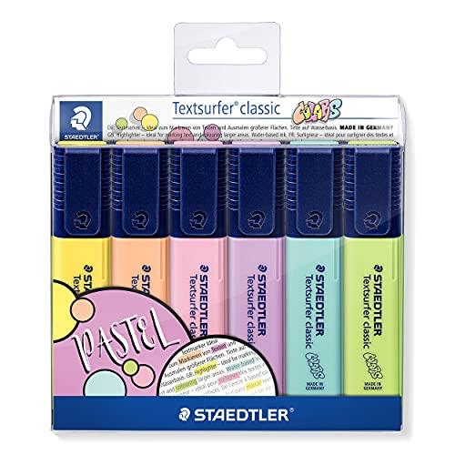 51% DESCUENTO Staedtler 364 CWP6. Rotuladores fluorescentes Textsurfer. Estuche con 6 marcadores de color variados.