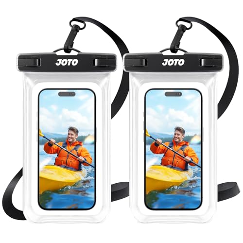 35% DESCUENTO JOTO 2 uds. Bolsa Estanca Móvil Universal, Funda Impermeable para iPhone 16/15/14/13/12 Mini/Pro/Pro MAX/11/XS/XR/8 Plus/7 Plus, Galaxy Note10+/S20 Ultra/S20+/S10e Móvil hasta 7″ Claro