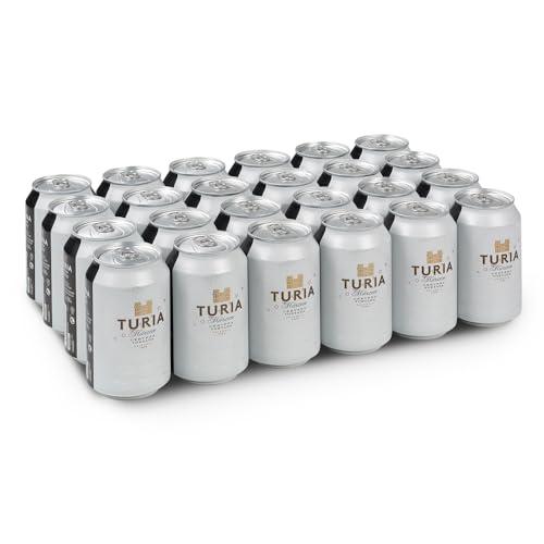 45% DESCUENTO Turia Märzen | Cerveza Tostada | Reflejos Rojizos | Sabor Único | Pan Tostado | Pack 24 Latas x 33 cl
