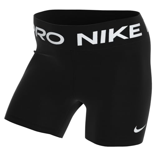 50% DESCUENTO Nike W NP 365 Short 5in Pantalones Cortos, Black/(White), M Mujer