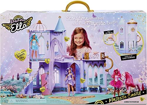 OFERTÓN SUPREMO 73% DESCUENTO Aria MGA’s Dream Ella Majestic Castle Juguete para niños Castillo portátil de Dos Pisos Tiene Capacidad para 2 muñecas de 29 cm con Puertas, Muebles y Accesorios Edad: 3+ años
