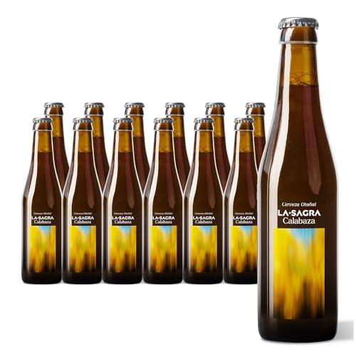 20% DESCUENTO La Sagra Calabaza. Cerveza Pumpkin Ale. 6,1% Vol.. Caja con 12 botellas de 33 cl