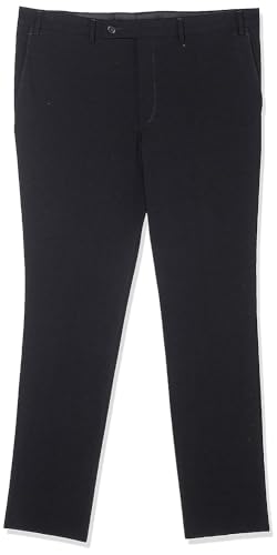 76% DESCUENTO DKNY Traje Pantalones de Vestir, Negro Liso, 34W/30L para Hombre