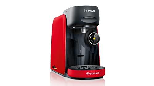 33% DESCUENTO Bosch Cafetera TASSIMO FINESSE para preparar múltiples bebidas, hasta 40 bebidas, IntensityBoost, INTELLIBREW, rojo, TAS16B3