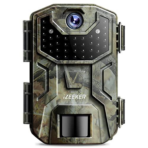 iZEEKER Cámara de Caza, 2K 36MP HD Cámara Caza Nocturna con 940nm IR LED Sin Brillo Invisible, de Impermeable IP66 para Observación de Vida Silvestre y Monitoreo de Seguridad en Interiores