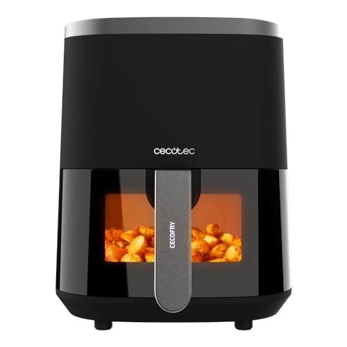 21% DESCUENTO Cecotec Freidora de Aire sin Aceite de 4 L con Ventana Cecofry Fantastik Window 4000. Air Fryer. 1400 W, 9 Menús, Control Táctil, Tecnología PerfectCoo, 80 200ºC, Tiempo Ajustable