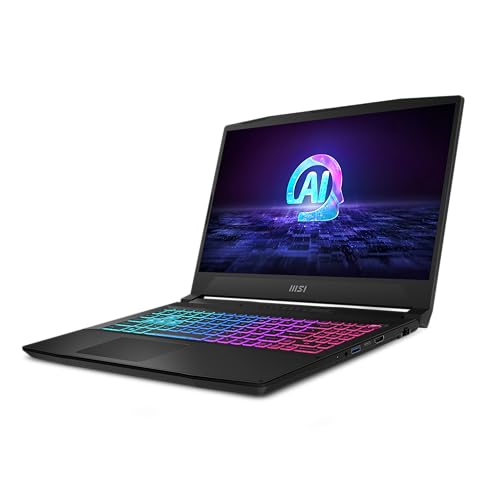MSI Katana A15 AI B8VF 604XES Ordenador portátil 15.6″ (Ryzen 7 8845HS, RAM 32Gb, 1TB SSD, Free Dos), Negro, Teclado QWERTY español