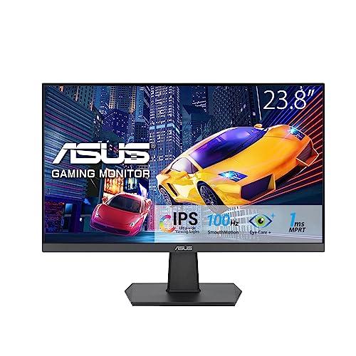 ASUS Monitor VA24EHF Eye Care Gaming 24″ (IPS, Full HD, sin marcos, 100 Hz, sincronización adaptativa, MPRT de 1 ms, HDMI, luz azul baja, sin parpadeos, montaje en pared)