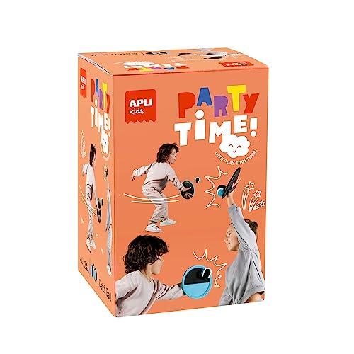 APLI Kids 19562 Juego Catch Ball de Lanzamiento y recepción de Nylon, Juego de Platos y Pelota para niños Ideal para Jugar al Aire Libre