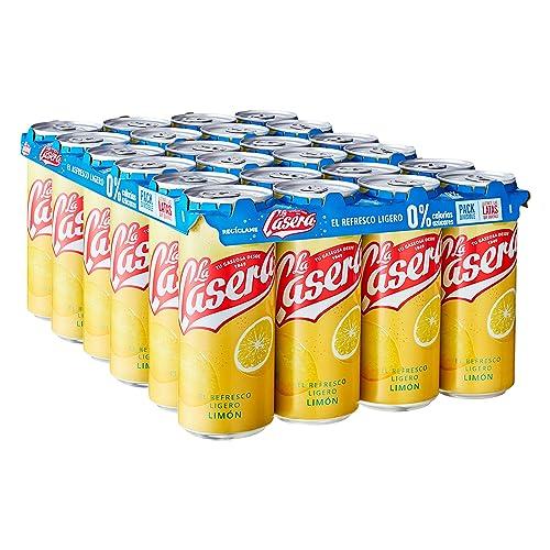 23% DESCUENTO La Casera® Refresco Ligero de Limón, con Cero Azúcares y Cero Calorías Lata, Pack 24 x 33 cl