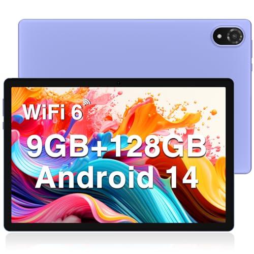 34% DESCUENTO DOOGEE U10 Tablet 10 Pulgadas Andriod 14 para niños, 9GB RAM+128GB ROM Tablet PC WiFi 6, 1280 * 800 IPS TÜV, 5060mAh, Face ID, OTG, Bluetooth 5.0, 8MP+5MP, Morado