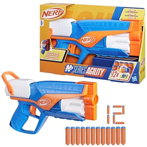 52% DESCUENTO Nerf Lanzador N Series Agility con 12 Dardos, Tambor Rotatorio de 6 Dardos, Actividades al Aire Libre, Regalo de Reyes Magos y Papá Noel para Niños y Niñas de 8 Años o Más