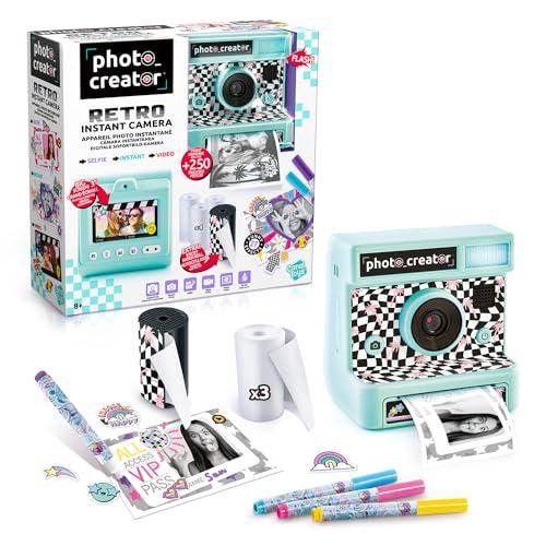 53% DESCUENTO Canal Toys Creator Cámara de Fotos Instantánea Retro con Flash con 4 Rollos de Papel Que Incluyen 1 Adhesivo, rotuladores y Pegatinas Azul CLK019