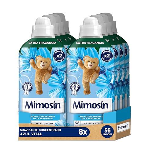 32% DESCUENTO Mimosín Suavizante Concentrado Azul Vital, 8 x 56 lavados