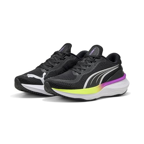 38% DESCUENTO PUMA SCEND Pro 2, Zapatillas para Correr de Carretera Unisex Adulto, Black Yellow Alert Pure Magenta, 43 EU