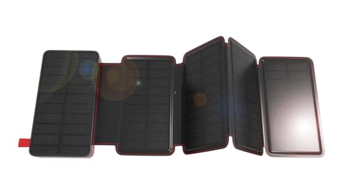 56% DESCUENTO Wonder Full Power Batería Externa Solar 10000mAh 2 Puertos USB A y 1 Puerto USB C Compatible con iPhone, Samsung, Huawei, Xiaomi y Otros. Cable USB C Incluido.