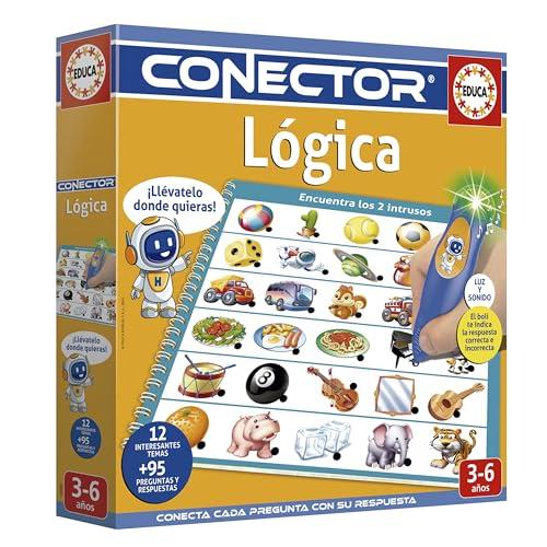 31% DESCUENTO Educa Conector Lógica. Juego Educativo con 12 Temas y más de 95 Preguntas para desarrollar la observación y razonamiento. con luz y Sonido Que Indica si la Respuesta es Correcta. +4 años (20085)