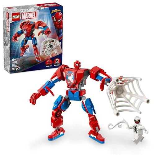 27% DESCUENTO LEGO Marvel Armadura Robótica de Spider Man vs. el Anti Venom Juguete de Superhéroes con Figura de Robot y Minifiguras, Juego de rol y Batalla, Regalo para Niños y Niñas de 6 Años o Más 76308
