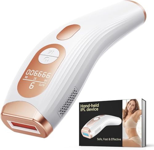 3 en 1 Depiladora Laser, 600NM 1200NM IPL Depiladora de Luz Pulsada, 9 Niveles Energía Laser Depilacion para Hombres Mujeres y Cuerpo 999,900 Flashes