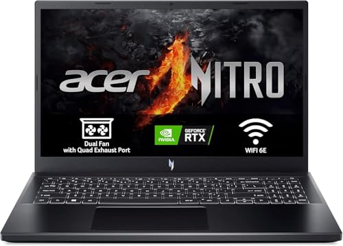 21% DESCUENTO Acer Nitro V 15 ANV15 51 92U9, Ordenador Portátil Gaming 15.6″ Full HD 165Hz (Intel Core i9 13900H, 32GB RAM, 1024 GB SSD, NVIDIA GeForce RTX 4060, Sin Sistema Operativo) Negro, Teclado QWERTY Español