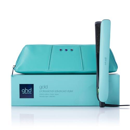 ghd Gold Futurescape, Plancha de Pelo Profesional Para un Cabello Liso y Brillante, Para Todo Tipo de Cabello, Edición 2025, Color Azul Turquesa