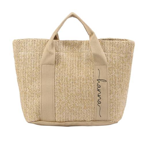 Wamantic Bolsa Playa Mujer Personalizada con Nombre Bolso y Capazo Playa Impermeable, Bolsas de Playa Grandes y Reutilizables, Bolsa Playa Mujer para Viajes y Piscina (Estilo 3)