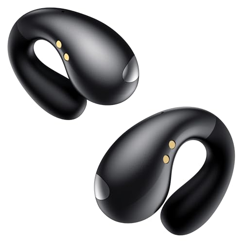 EUQQ Auriculares Conducción Ósea Auriculares Inalámbricos Deportivos con Diseño Abierto, Conexión Bluetooth 5.3 y Alta Comodidad, Cascos Inalámbricos Bluetooth Deporte para Running y Gimnasio