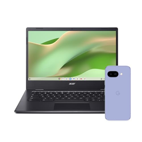 31% DESCUENTO Google Pixel 9a – Smartphone Android Libre con cámara con IA, batería para Todo el día y potentes Funciones de Seguridad – Lila, 128GB + Acer Chromebook 314