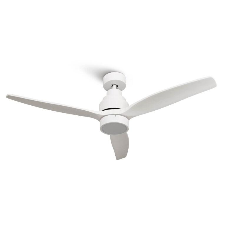 Mellerware – Ventilador de Techo con Mando a Distancia Brizy Bright. 40W. 6 Velocidades. Ultra silencioso. 3 Aspas 132 de Diámetro. Función Verano-Invierno. Temporizador. LED. Black | Miravia