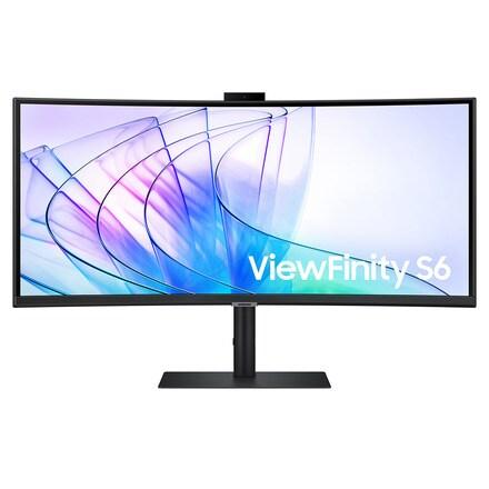 Monitor PC curvo 34″ (86,3 cm) Samsung Profesional ViewFinity S6, UWQHD, 100 Hz, con Webcam, HDR10, FreeSync (Reacondicionado grado D) · Samsung · El Corte Inglés